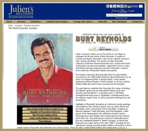 Juliens-Auctions-Icons-Idols-December-2014-Online-Catalog-Portal-Burt-Reynolds-Property-Hollywood-Props-Las-Vegas
